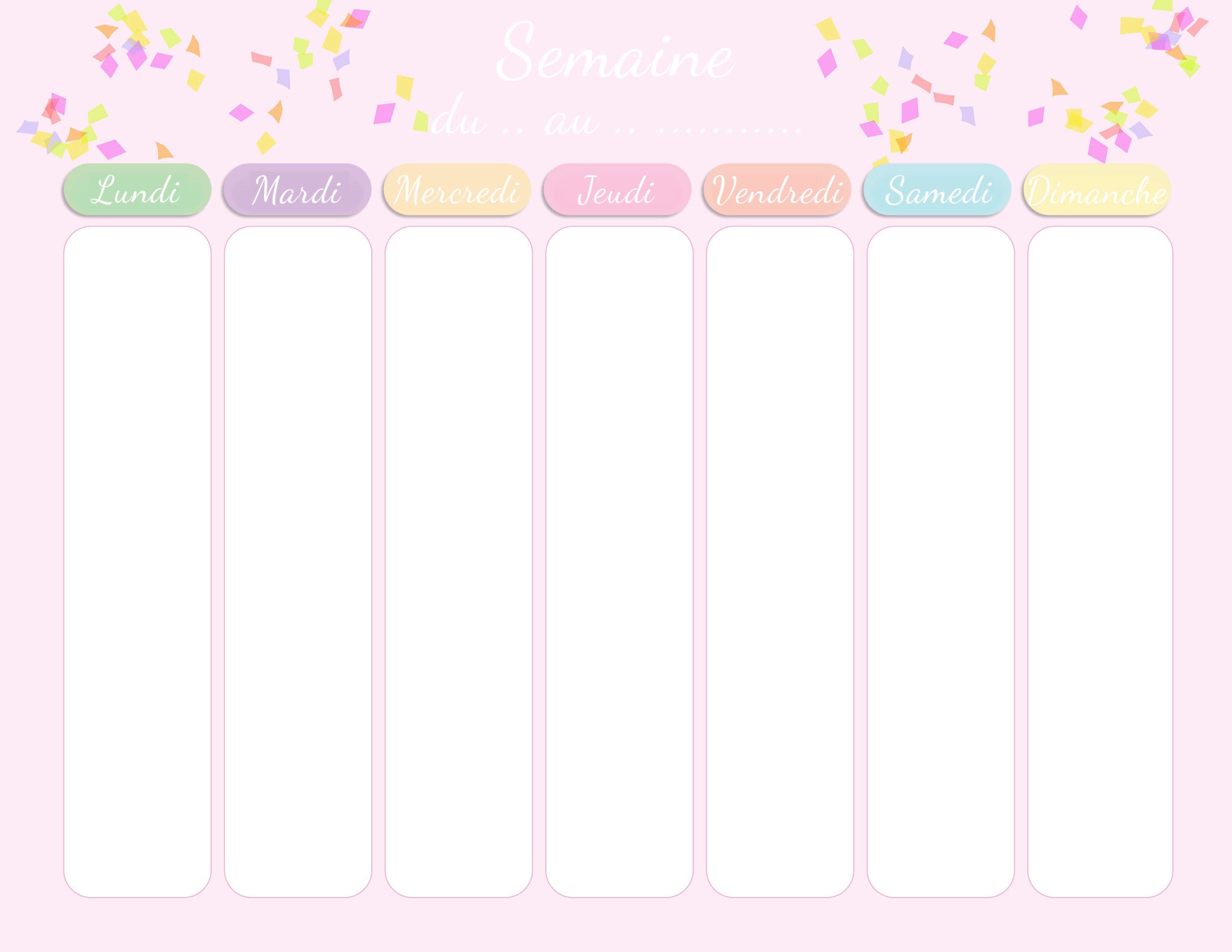 Organisez Votre Semaine Avec Style Gr ce Notre Magnifique Semainier Organisez Votre Semaine Avec Style Gr ce Notre Magnifique Semainier