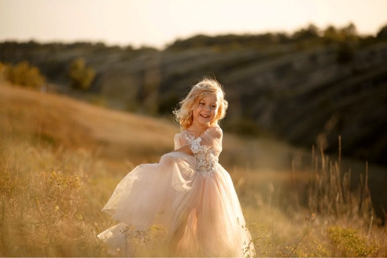 robe de princesse pour demoiselle d'honneur