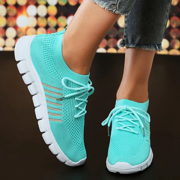 Tennis barefoot décontractées pour femme en tissu – Image 9