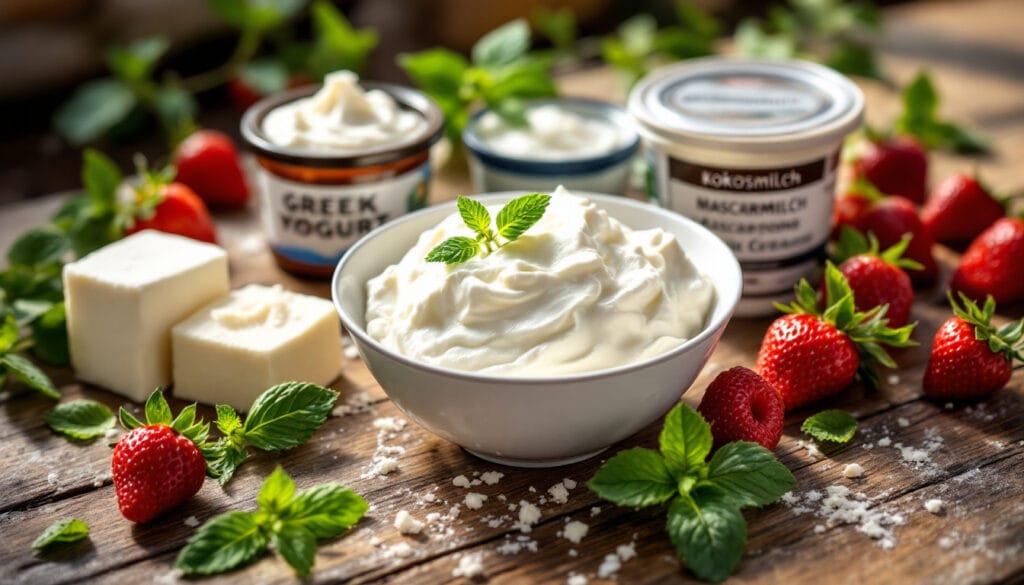 découvrez des alternatives savoureuses au mascarpone pour réussir toutes vos recettes. que ce soit pour des desserts crémeux ou des plats salés, apprenez à utiliser des ingrédients de substitution qui apporteront texture et goût à vos préparations culinaires.