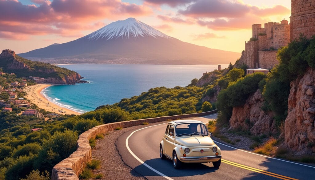 partez pour un road trip inoubliable en sicile et explorez les trésors cachés de cette magnifique île méditerranéenne. découvrez les sites incontournables, la culture riche, et les panoramas époustouflants qui font de la sicile une destination de rêve. préparez-vous à vivre une aventure captivante au cœur de l'italie!