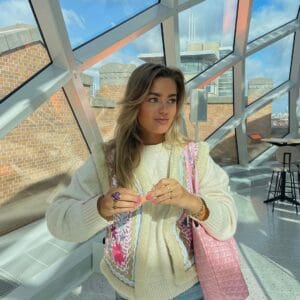 Veste Patchwork Sans Manche en Laine