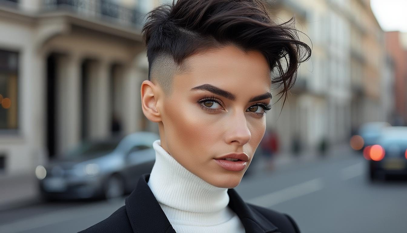découvrez la tendance audacieuse de la coupe courte femme rasée derrière pour 2025. osez ce style moderne et chic qui allie élégance et originalité, parfait pour celles qui souhaitent affirmer leur personnalité avec audace.