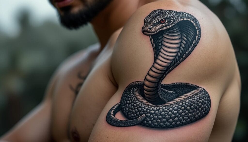 explorez l'univers fascinant du tatouage cobra et plongez dans la signification profonde de ce symbole emblématique. découvrez son histoire, sa place dans différentes cultures et ce qu'il représente pour ceux qui choisissent de l'incarner sur leur peau.