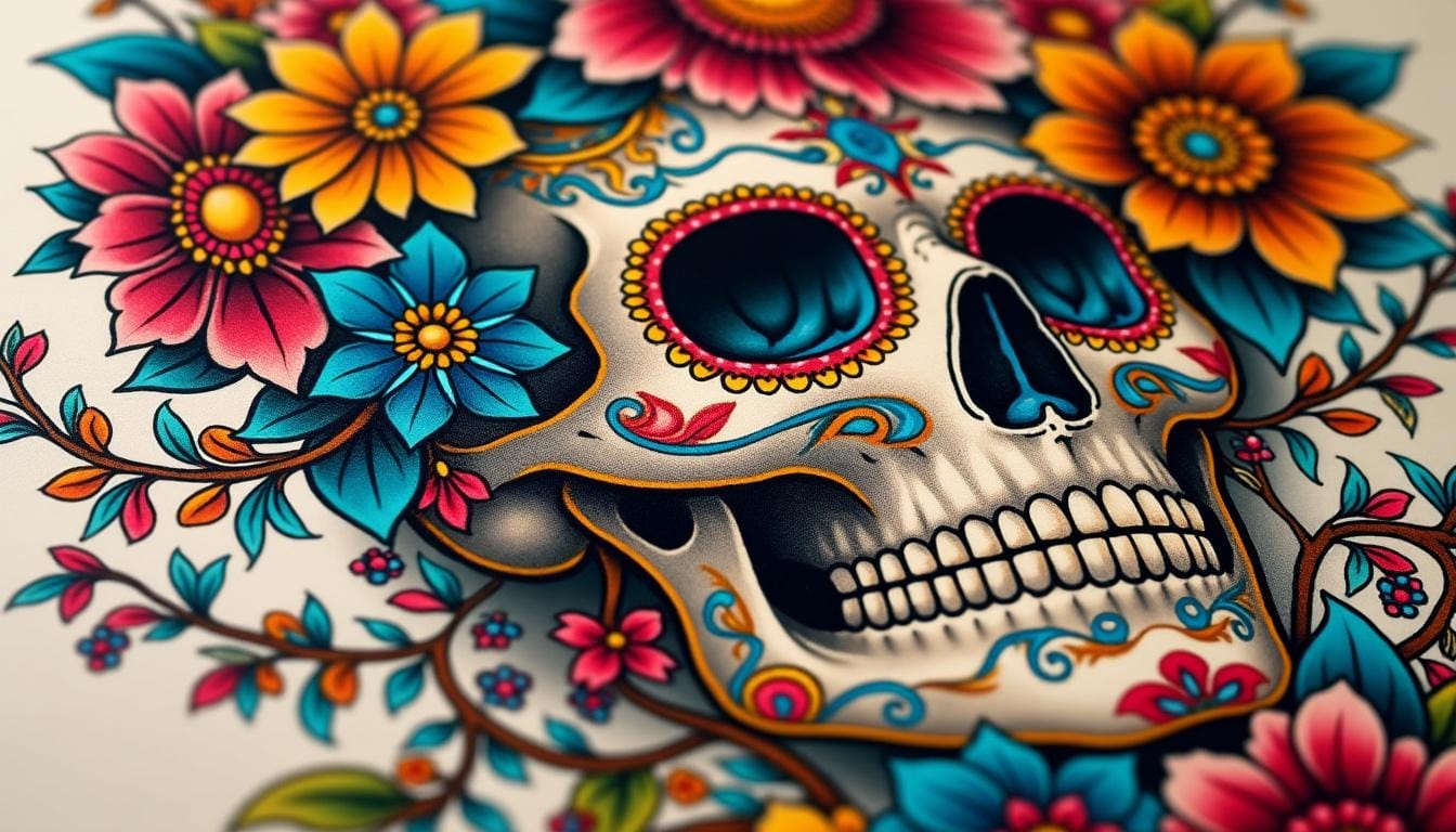 découvrez l'histoire captivante des tatouages de têtes de mort mexicaines, symboles riches de culture et de tradition. plongez dans l'univers coloré des calaveras, leur signification profonde et leur impact sur l'art corporel moderne. un voyage inoubliable au cœur de la célébration de la vie et de la mort.