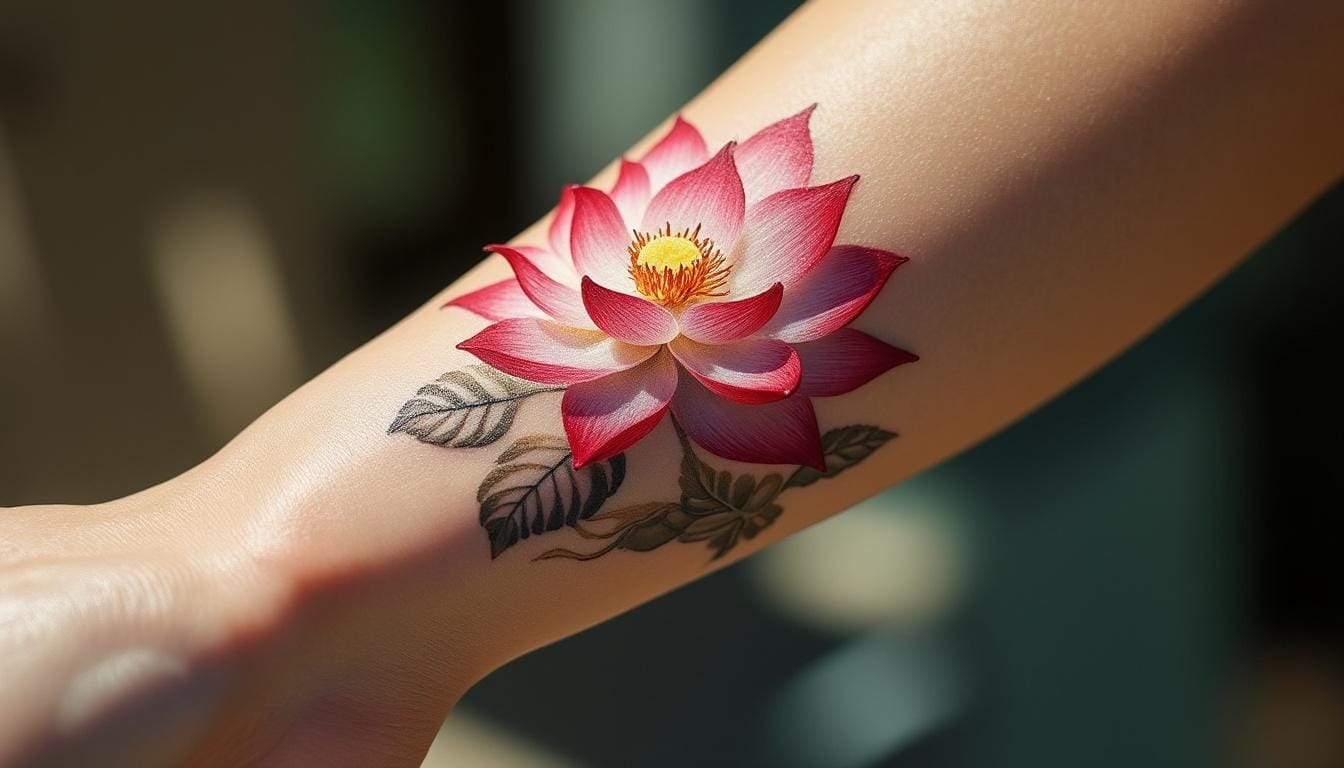 découvrez la signification profonde du lotus en tatouage, symbole de transformation et de sérénité. apprenez comment ce motif fascinant représente la croissance personnelle, la purification et la paix intérieure, tout en ajoutant une touche esthétiqueunique à votre art corporel.