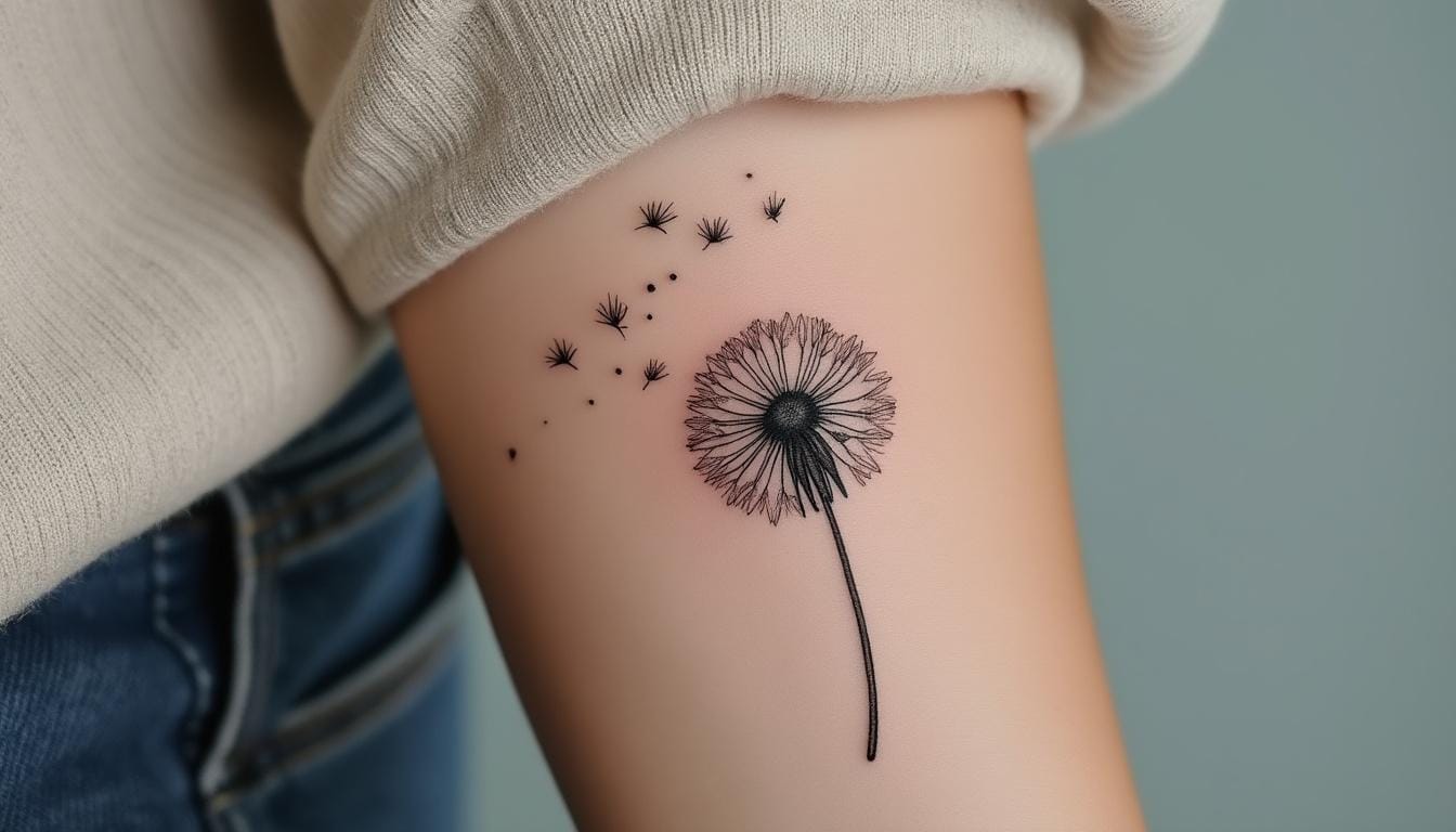 découvrez la signification et le symbolisme du tatouage pissenlit : un design délicat représentant liberté, espoir et renouveau. idées et inspirations pour faire passer un message unique à travers ce motif intemporel.