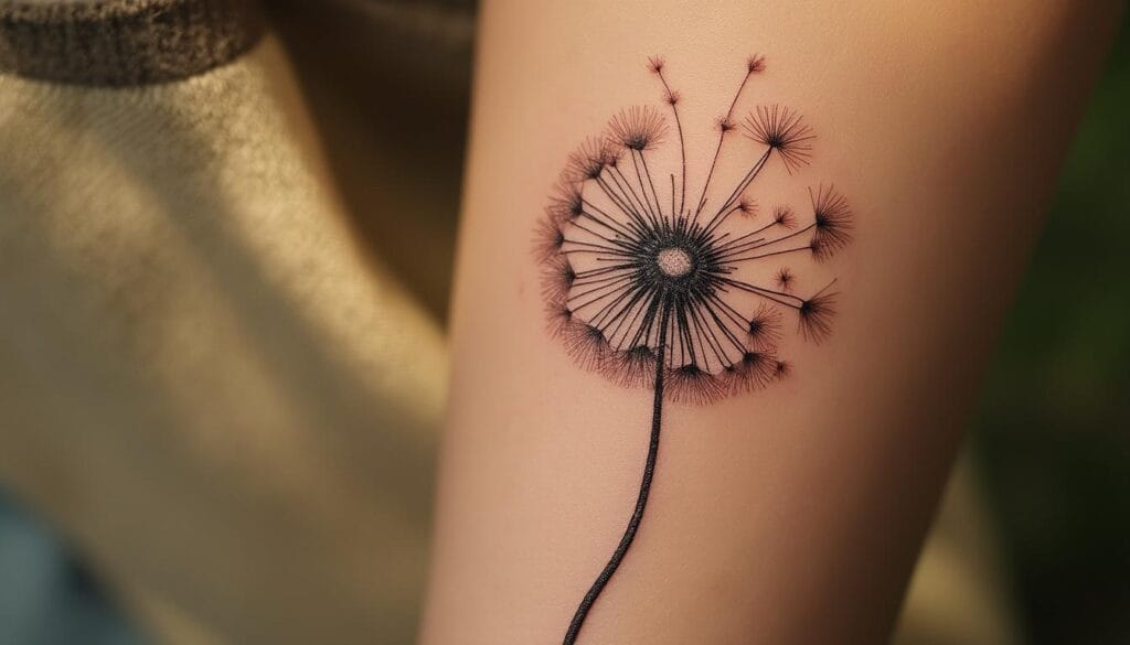 découvrez la signification profonde et le symbolisme du tatouage pissenlit, un design délicat qui évoque la liberté, l'éphémère et l'espoir. explorez toutes les interprétations de ce motif poétique.