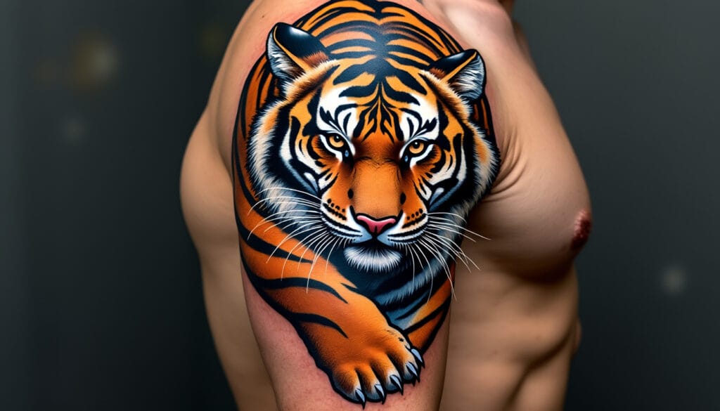 découvrez la signification du tatouage tigre, symbole puissant de force, de courage et de protection. explorez les différentes interprétations de ce motif impressionnant et son importance dans diverses cultures.