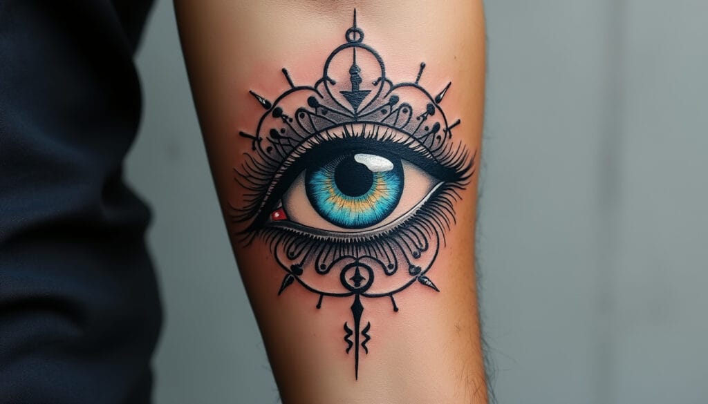 découvrez la signification du tatouage œil, symbole énigmatique chargé de mystères et de légendes. explorez ce que cache ce motif populaire et ce qu’il révèle sur ceux qui le portent.