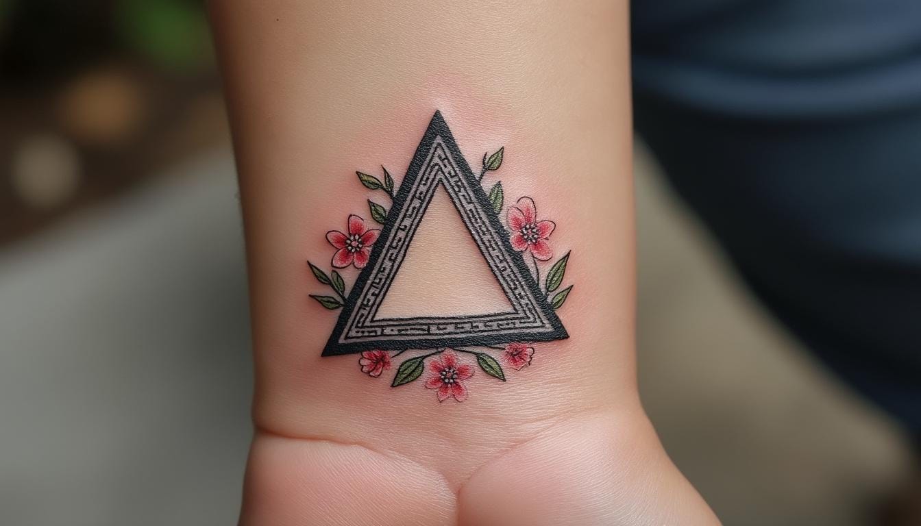 découvrez la signification mystique du tatouage triangle : origines, symboles et secrets de ce motif géométrique puissant.