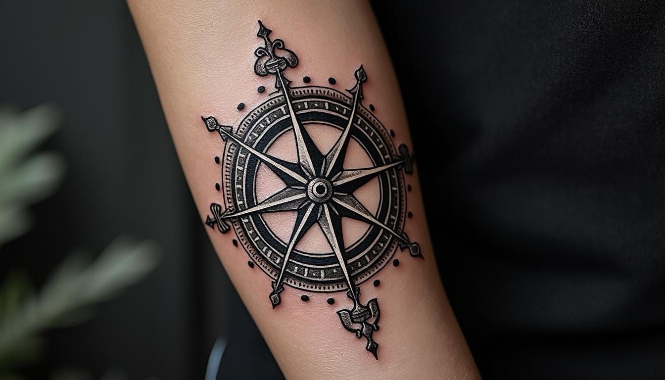découvrez la signification profonde et la symbolique du tatouage boussole : un guide pour comprendre ses origines, ses valeurs et ce qu'il représente pour ceux qui le portent.