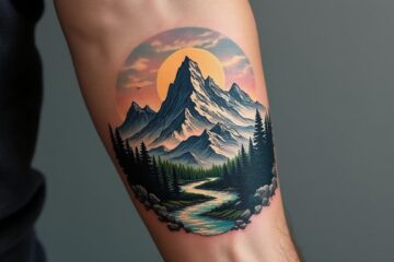Tatouage montagne : symbolique et signification derrière cet art corporel