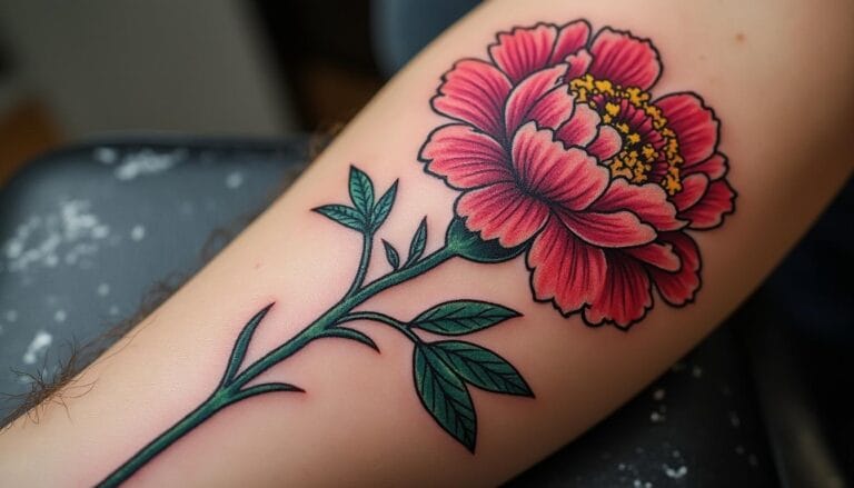 découvrez la signification profonde et la symbolique du tatouage œillet, un choix artistique porteur de messages uniques et d'histoire.